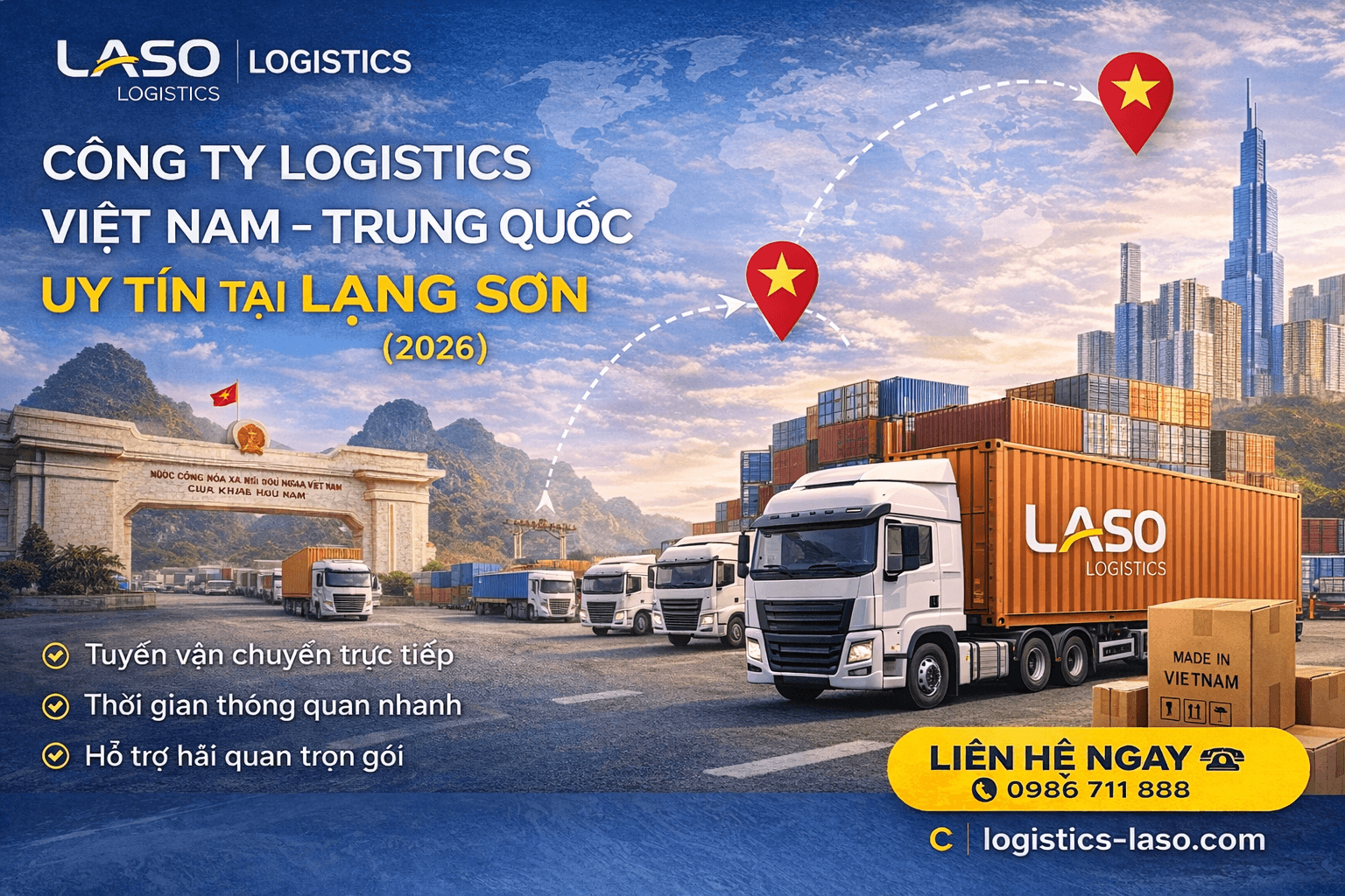 2026年谅山省值得信赖的越中跨境物流公司