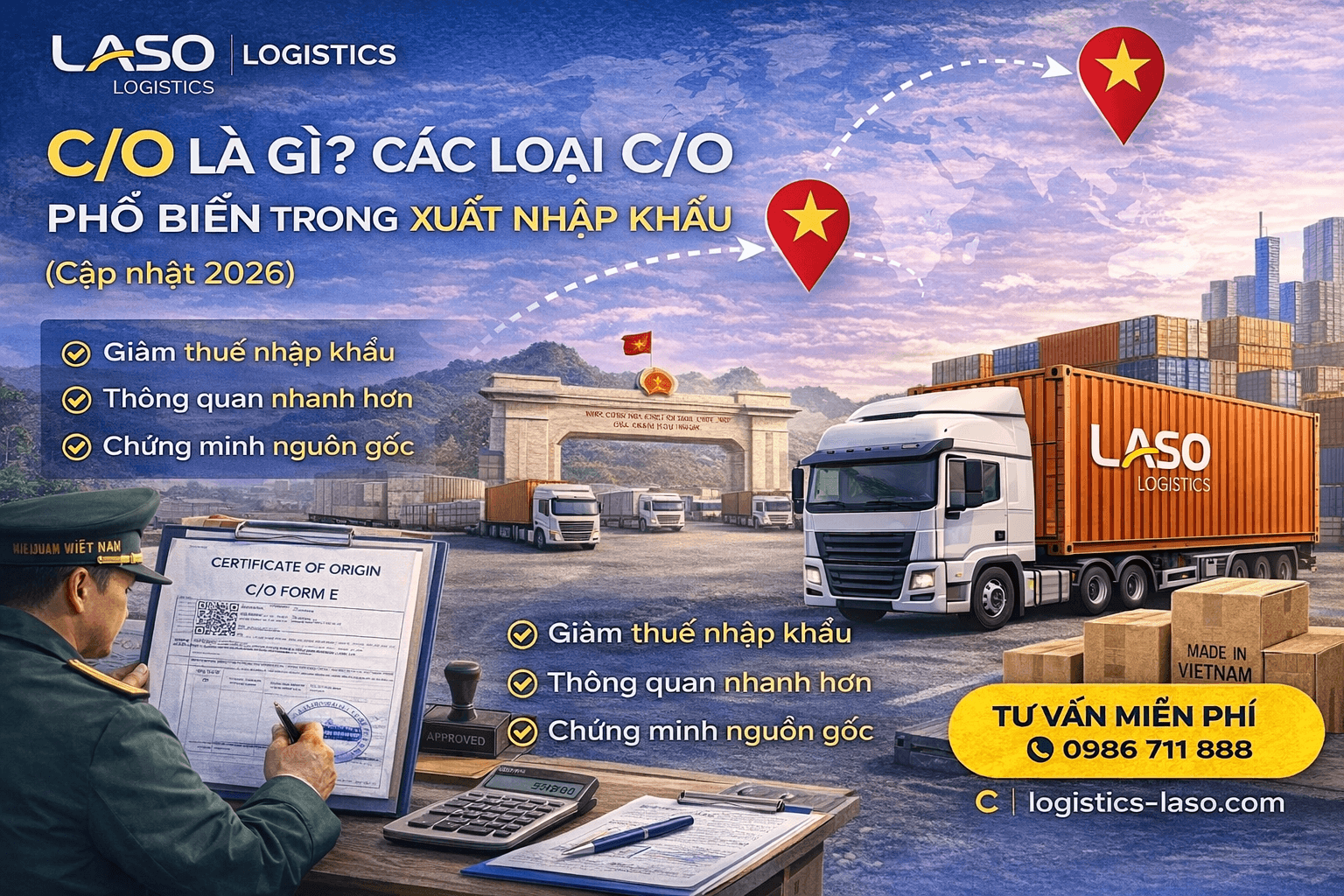 C/O là gì? Các loại C/O phổ biến trong xuất nhập khẩu (Cập nhật 2026)