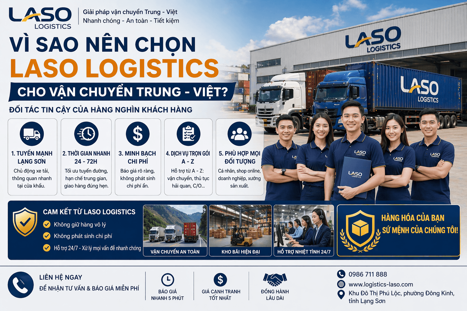 🏆 Why Choose LASO Logistics for China–Vietnam Shipping?