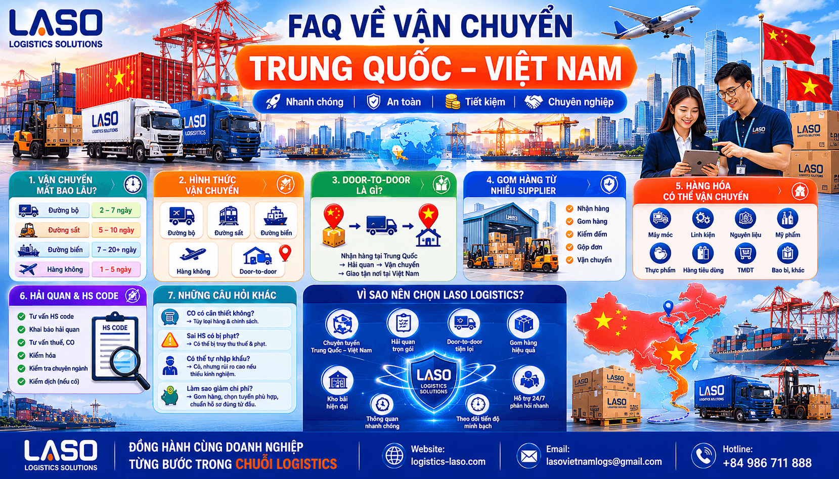 中越物流运输常见问题解答（FAQ）